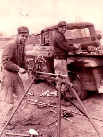 Cooper Perry Plumbing service truck on a Tulsa job site